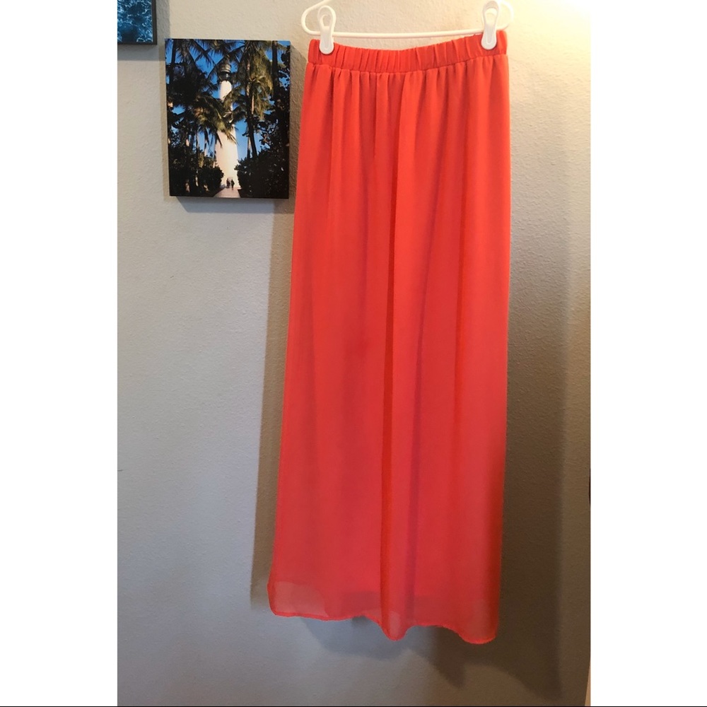 Coral Maxi Skirt Forever 21